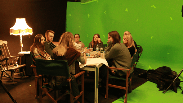 creative brainstorming team in action